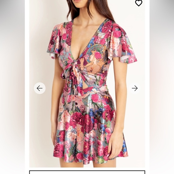 Blackmilk Fragrance of violets rio playsuit XL Mucha - Picture 3 of 10